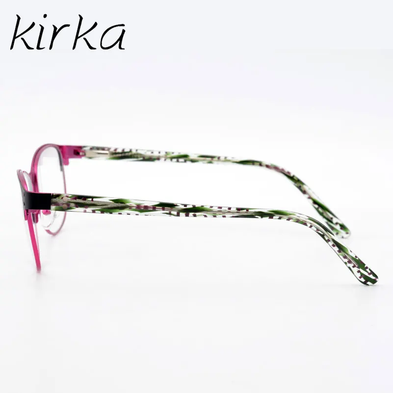Kirka Half Rim Metal Prescription Optical Frame for Women Spectacles Lady's Myopia Glasses | Аксессуары для одежды