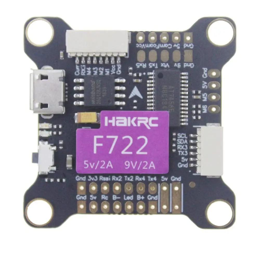 Контроллер полета HAKRC F722 5 В 9 двойной BEC встроенный контроллер osd 3-9S для