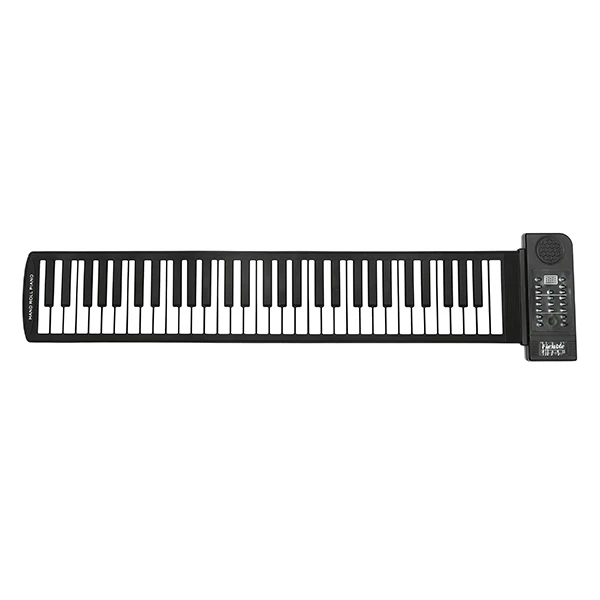 Гибкая портативная клавиатура MIDI 61 клавиши Скручивающиеся Силиконовые Мягкие