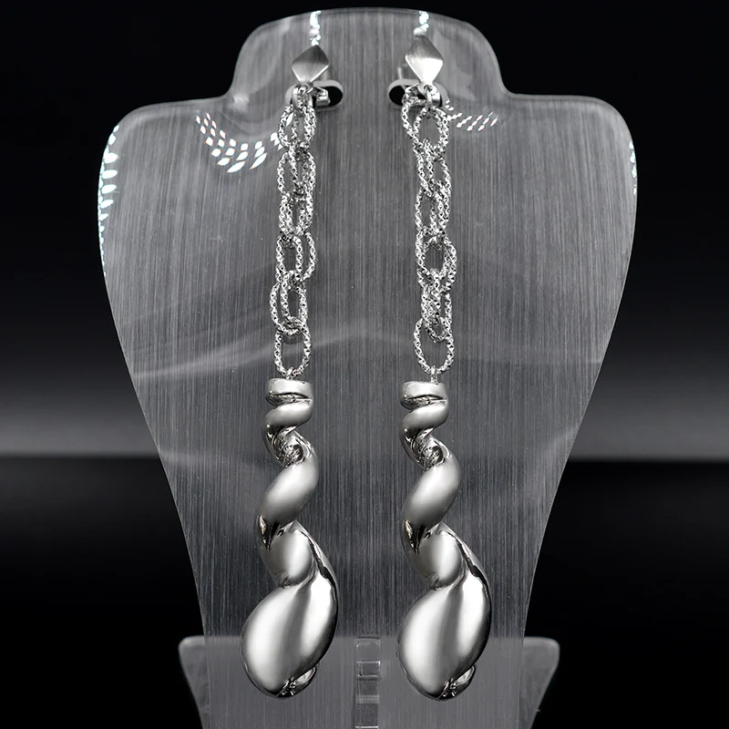Ювелирные изделия Sunny Jewelry модные ювелирные 2021 длинные висячие женские серьги из