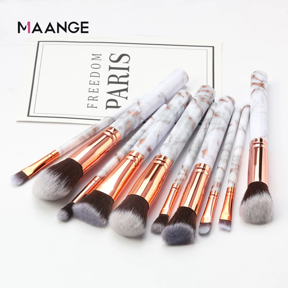 MAG5633-Gray 7/10 шт. кисти для макияжа многофункциональная косметика макияж, кисть для консилера, кисть теней Фонд кисти для макияжа Набор инструментов набор кисточек для макияжа бровей - Handle Color: MAG5633-Gray