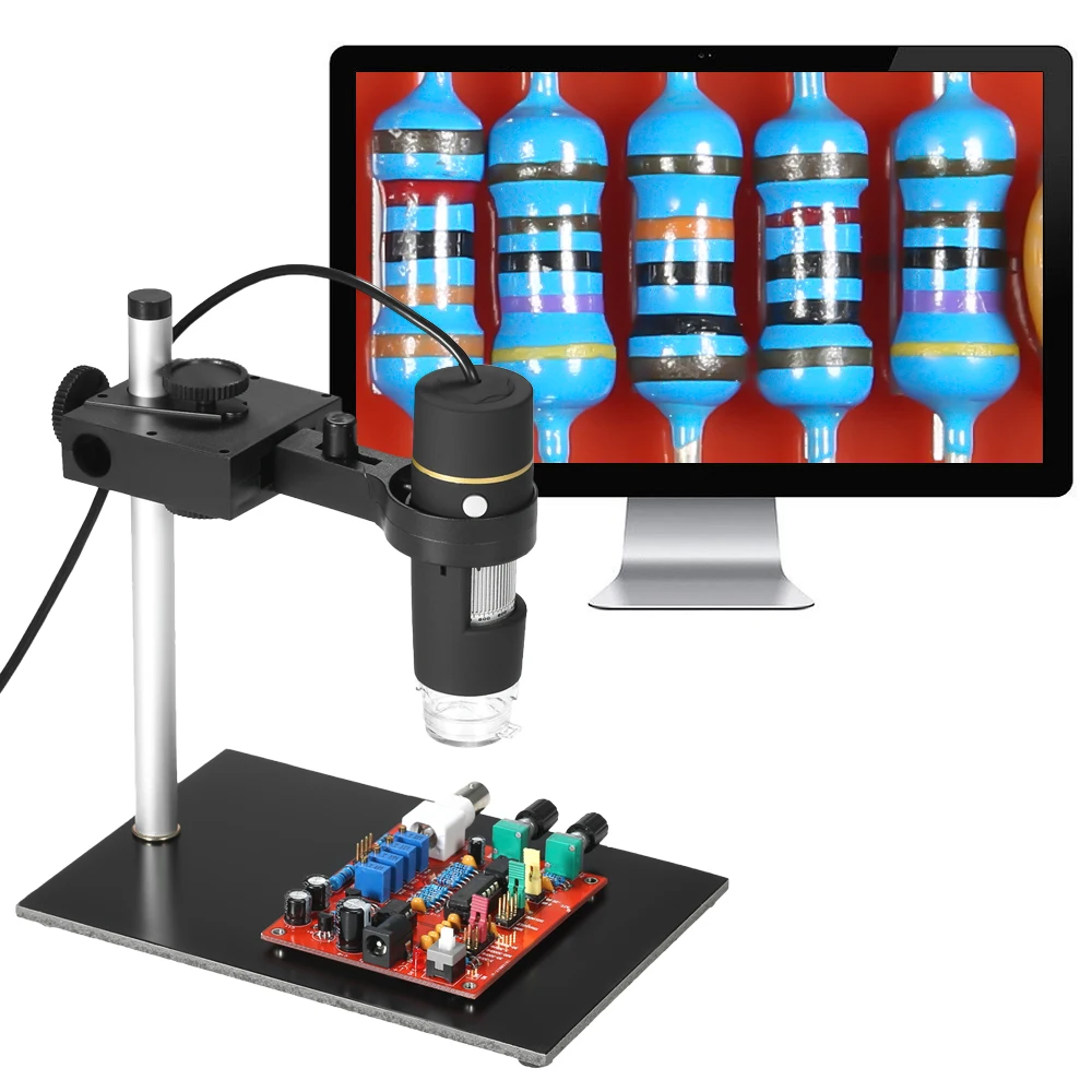 KKmoon 0.3MP 1000X 8LED Digital Microscope USB electronic camera Endoscope OTG Function Zoom Video Magnifier +Stand | Инструменты