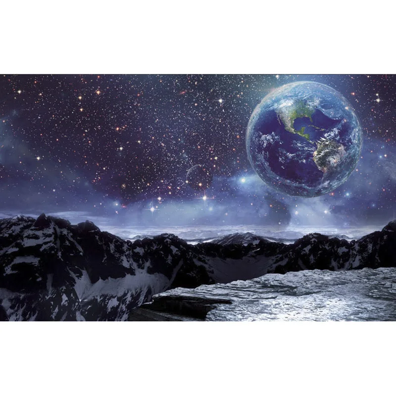 3D пользовательские фотообои для стен гостиной водонепроницаемый Космос