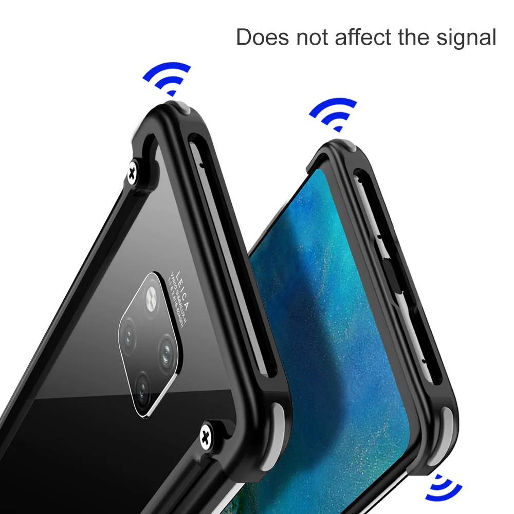Металлический Чехол бампер для Huawei Mate 20 pro RS 20X360 градусов|Бамперы| |