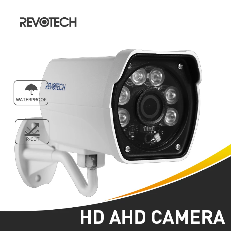 Водонепроницаемая камера видеонаблюдения 720P/1080P AHD 1.0MP/2.0MP 6 светодиодов