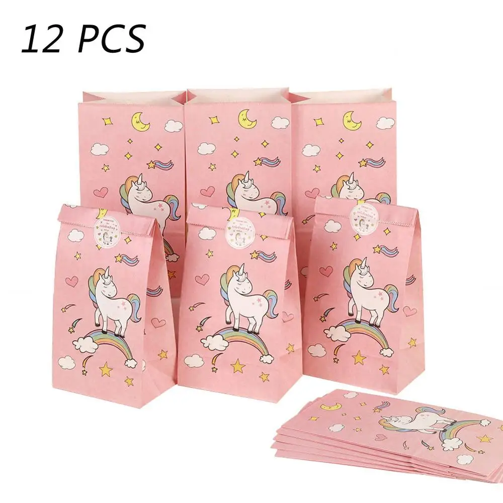 Unicorn Gift Box OurWarm Единорог вечерние 3-х уровневая стенд для кексов кексы фигурки жениха и невесты; фон для фотосъемки посуда для девочек на день рождения, детский душ украшения - Цвет: Unicorn Gift Box