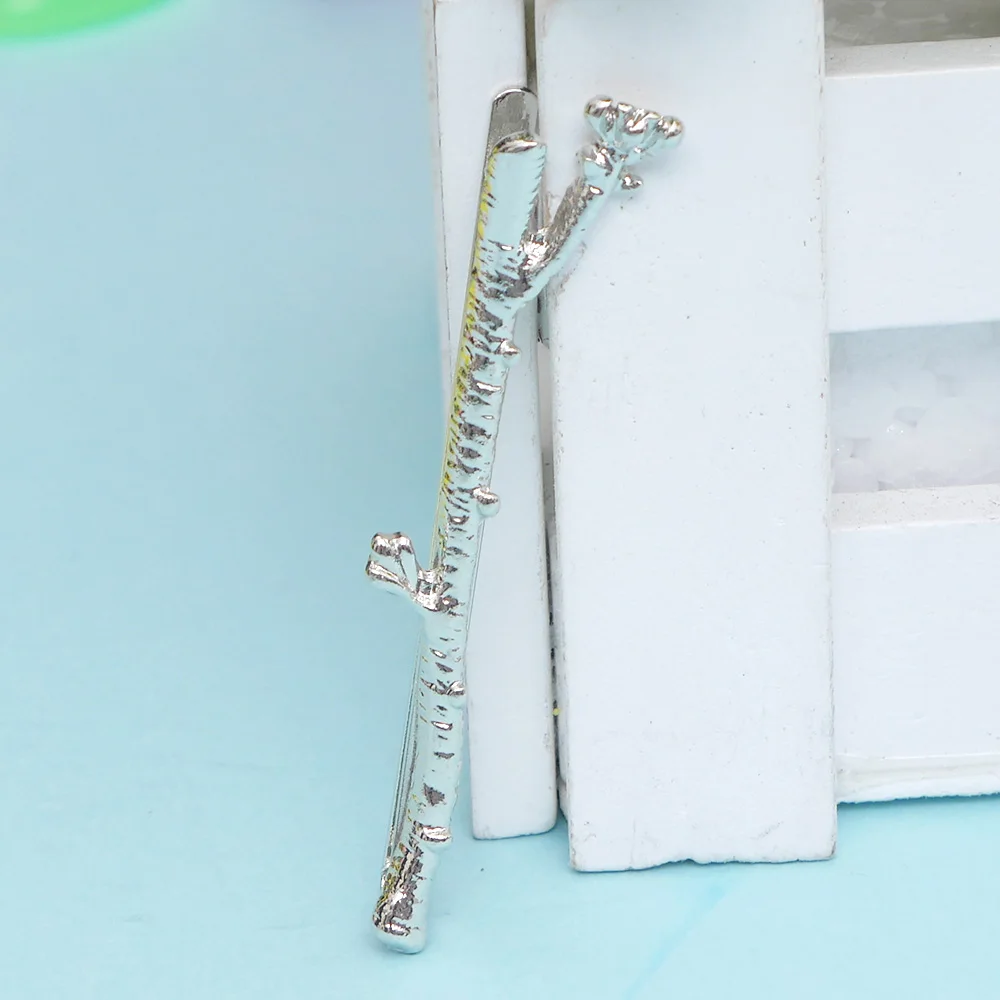 Silver A Элегантные металлические ветки дерева заколки для волос Заколки для женщин женские головные уборы аксессуары для волос из сплава заколки для волос Новинка - Цвет: Silver A