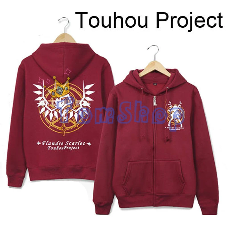 Аниме Проект „ Восток “ Фландр Скарлет Косплэй унисекс красного цвета на молнии