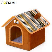 pet dog house foldable winter warm pet kennel for small medium dog puppy tent cat sleeping bed