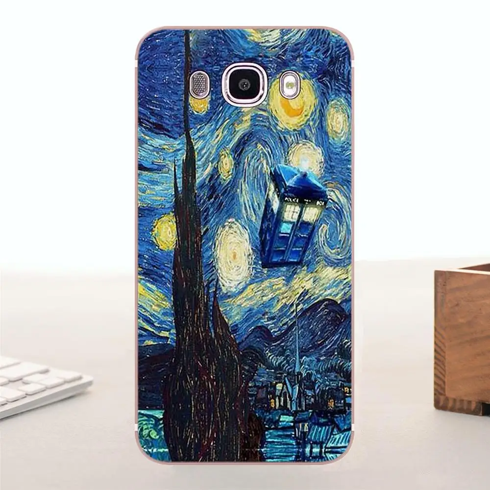 Чехол с принтом Doctor Who Van Gogh из мягкого ТПУ для Xiaomi Redmi 5 4A 3 3S Pro Mi4 Mi4i Mi4C Mi5 Mi5S Mi Max Mix Note