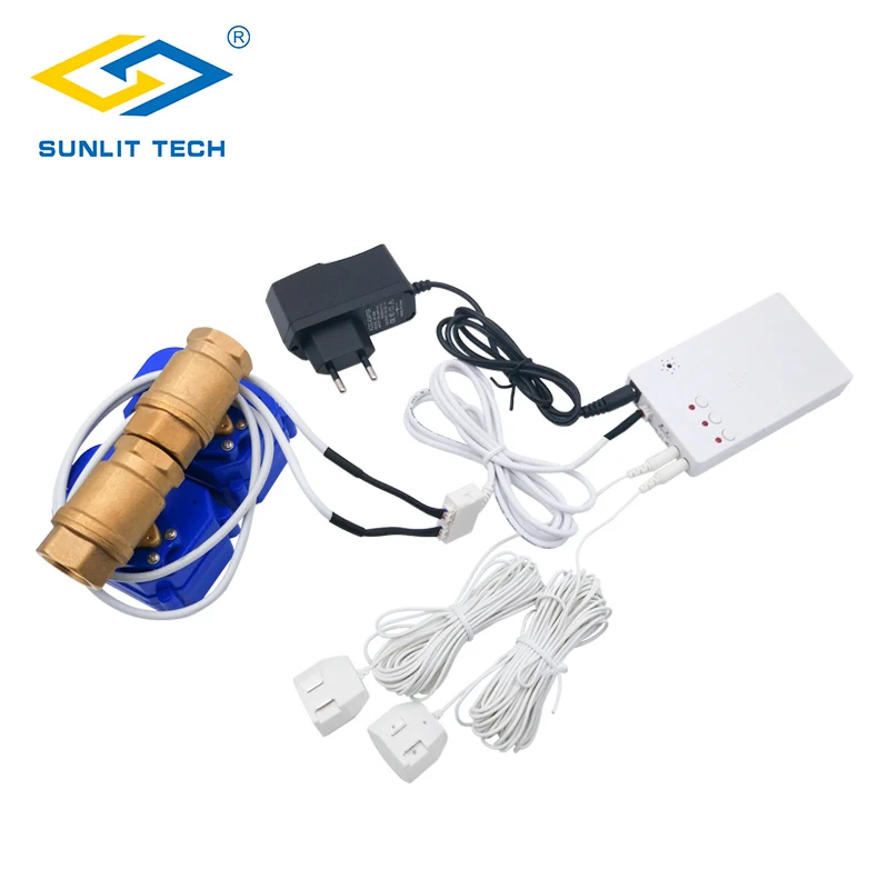 Датчик утечки воды DN15/DN20/DN25/BSP/NPT датчик с клапаном для умного дома 2 шт.|Сенсор и