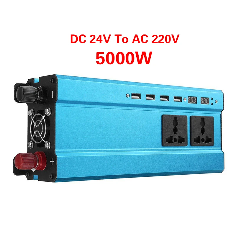 Автомобильный инвертор Onever 2000 Вт Чистая синусоида DC 24 В в AC 110 В/220 конвертер USB для