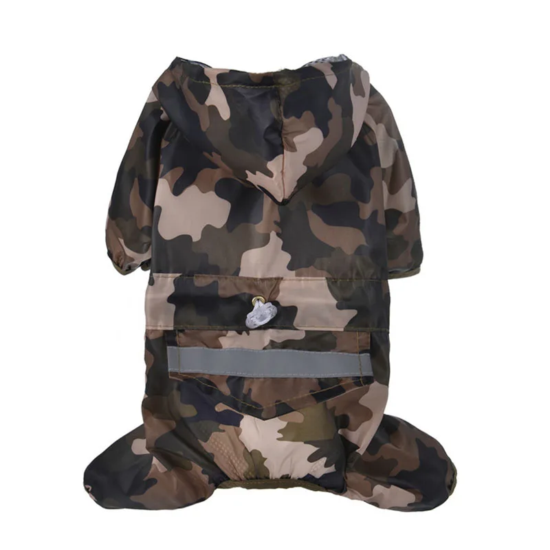 Waterproof Dog Raincoat Reflective Outdoor Cat Puppy Outfits Breathable Clothes Superior Soft Pet Rain Coat Jacket with Hooded