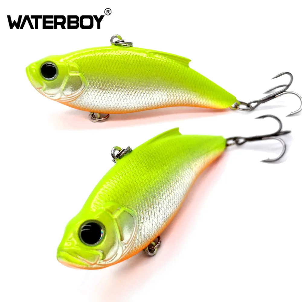 WATERBOY 7.5cm16.5g VIB приманка жесткая искусственная Рыбалка Vibe Lipless новая пластиковая Вибрация жесткая шумная погремушка Тонущая вибрационная приманка
