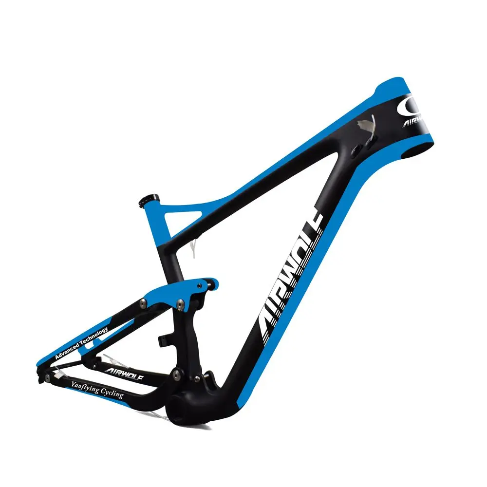 With Color Airwolf карбоновая mtb рама Toray T1000 карбоновая подвеска trail bike 29 велосипедная Рама размер 29er* 2,4 велосипедная Рама 29 карбоновая - Цвет: With Color