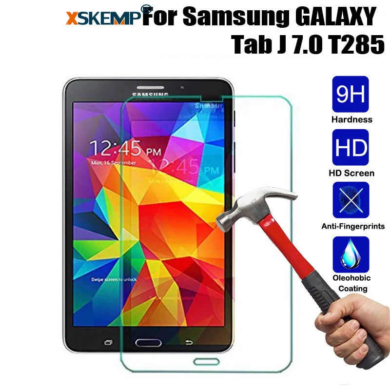 Xskemp 9 H взрывозащищенные закаленное Стекло для Samsung Galaxy Tab J 7.0 T285 Планшеты PC Плёнки Экран защитная крышка гвардии