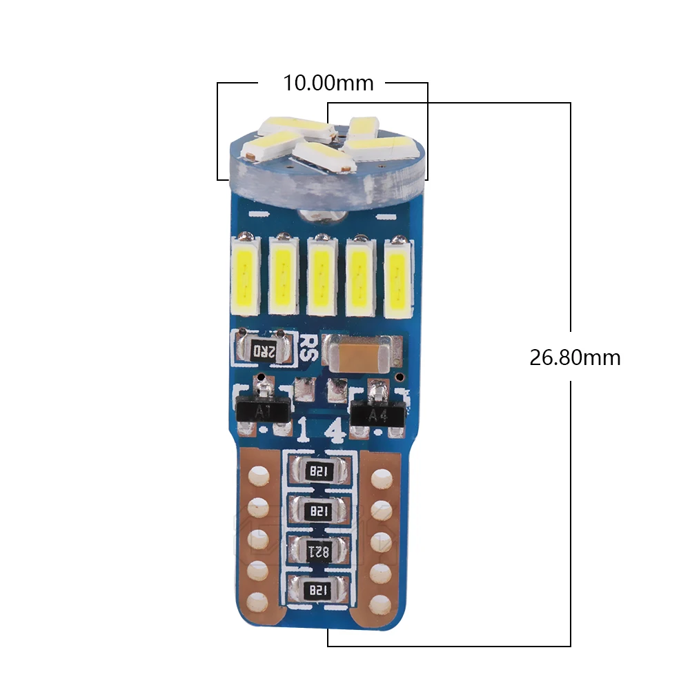 100 шт. W5W T10 15SMD 4014 led canbus без ошибок светодиодный светильник для багажника