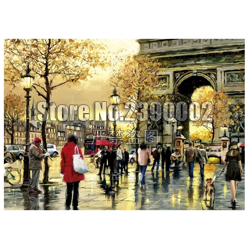 

5D Diy Diamond Painting Arc De Triomphe Cross Stitch Embroidery Wall Sticker Diamond Mosaic France landscape Crafts Rhinestone