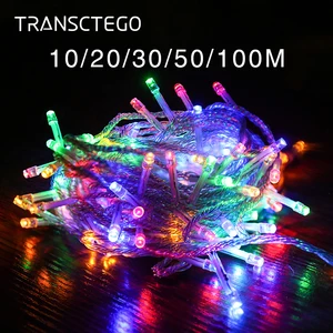 Уличная светодиодная гирлянсветильник, 10 м, 20 м, 30 м, 50 м, 100 м