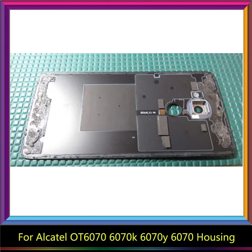 Задняя крышка Корпус сзади Батарея двери для Alcatel One Touch Idol 4S OT6070 6070 К 6070y Запчасти
