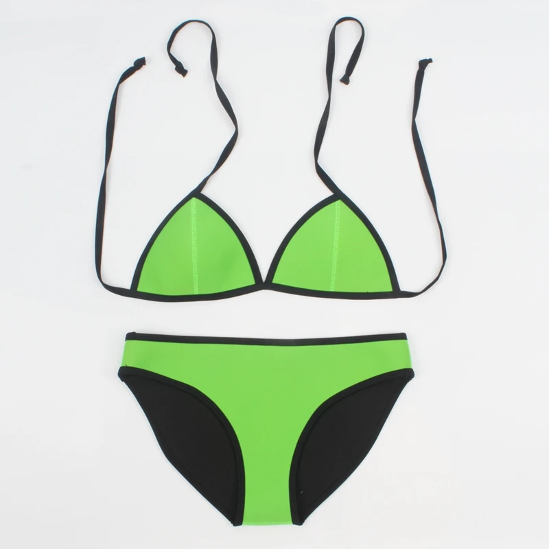 2019 Summer SWIMMART Excellent Quality Women's Very Popular Neoprene Bikini Swimsuit Set Push Up Swimwear DK003 |