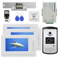 diysecur video door phone video intercom doorbell camera monitor electric strike lock rfid keyfobs 1v3