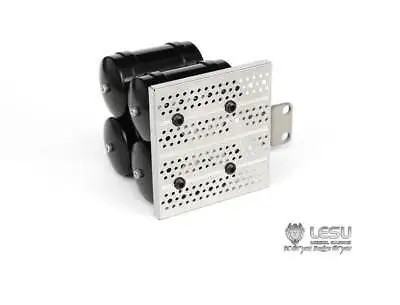 LESU металл CNC 4 газовые танки RC 1/14 Трактор модель грузового автомобиля обновление