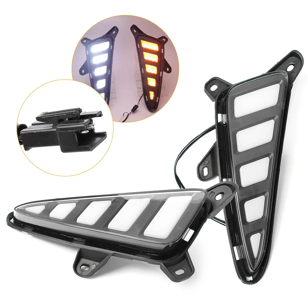 

For Toyota CHR C-HR 2018 LED Front Daytime Running Driving Light Turn Signal Lamp DRL White/Yellow