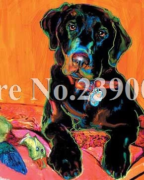 5D DIY алмазная живопись Лабрадор ретривер, стразы, вышивка крестом, черная собака, Алмазная мозаика, вышивка, Рождественский подарок - Цвет: D