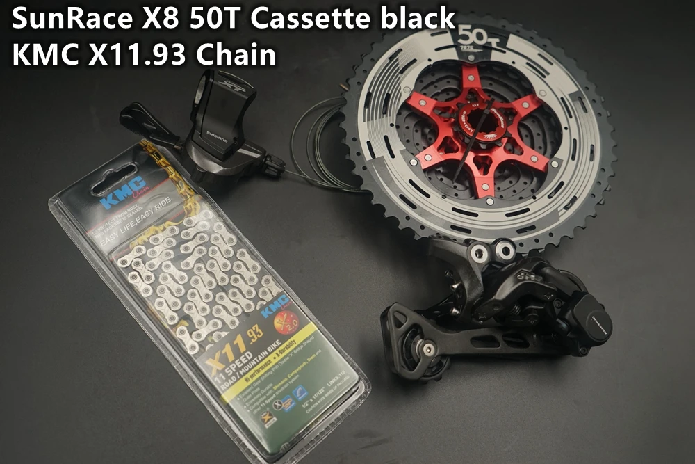 Shimano Deore XT M8000 11 speed Groupset задний переключатель SGS+ правый триггерный переключатель передач+ zracing& sunracing 11-50T 11-52T кассета