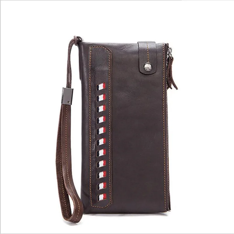 Мужской кошелек-клатч из натуральной кожи 2019 | Багаж и сумки