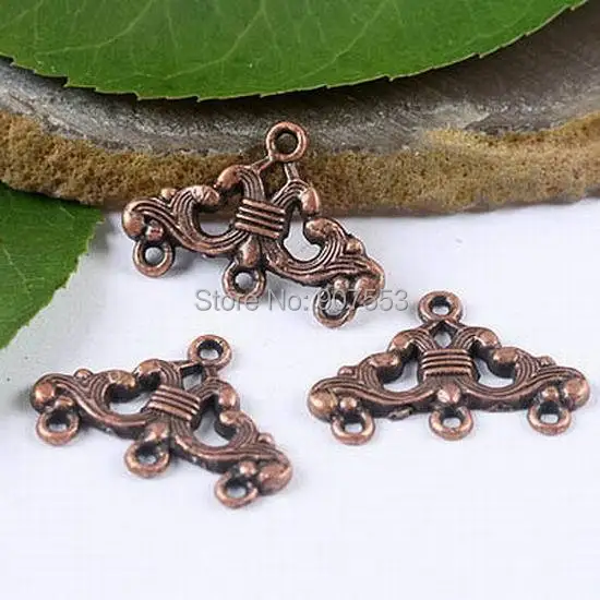 

40pcs copper tone technics link connectors H1914