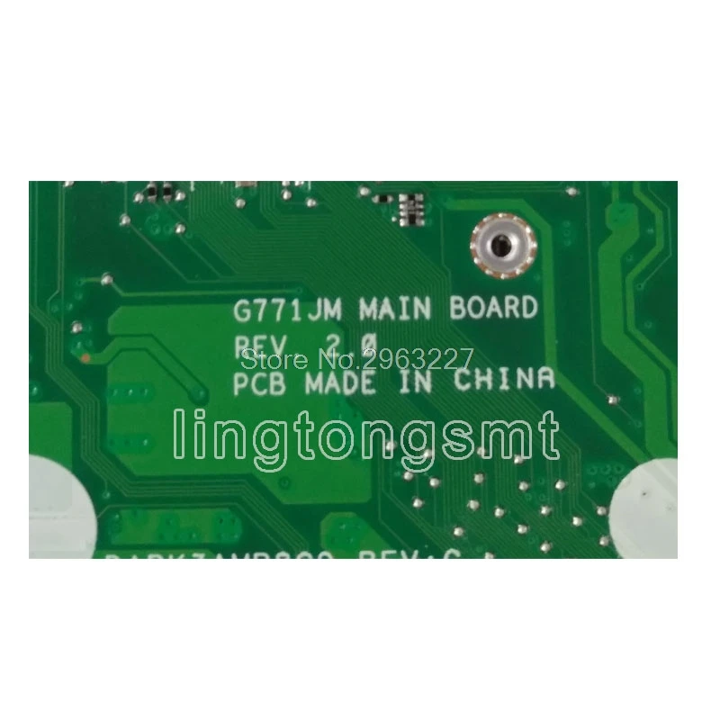 

G771JM Motherboard REV2.0 i7-4710HQ GTX860M 4G For Asus G771J G771JM Laptop motherboard G771JM Mainboard G771JM Motherboard