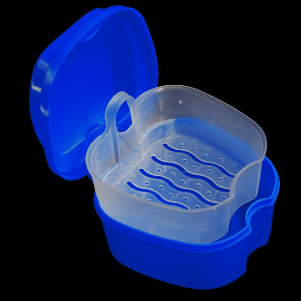 Dropshipping Denture Bath Box Case Dental False Teeth Storage with Hanging Net Container | Дом и сад