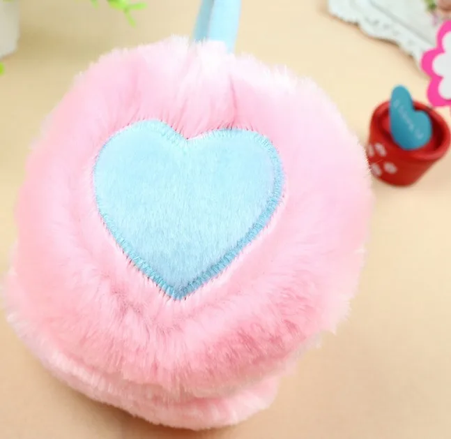 Free Shipping 5pc/lot new style earmuff protective ear cover heart-shaped | Аксессуары для одежды
