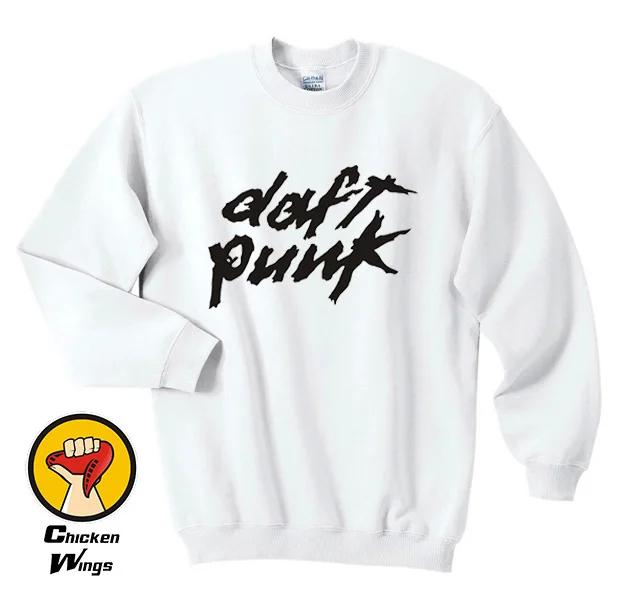 Daft Punk печатных Толстовка cool электронные Дом Музыка жива танец DJ Толстовка Crewneck Толстовка Унисекс более Colors-A207