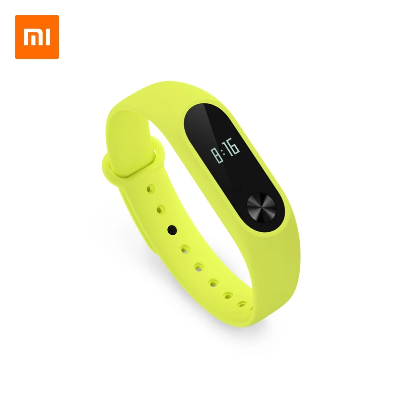 Оригинальный ремешок Xiaomi Mi Band 2 Зеленый силиконовый сменный TPE для умных часов