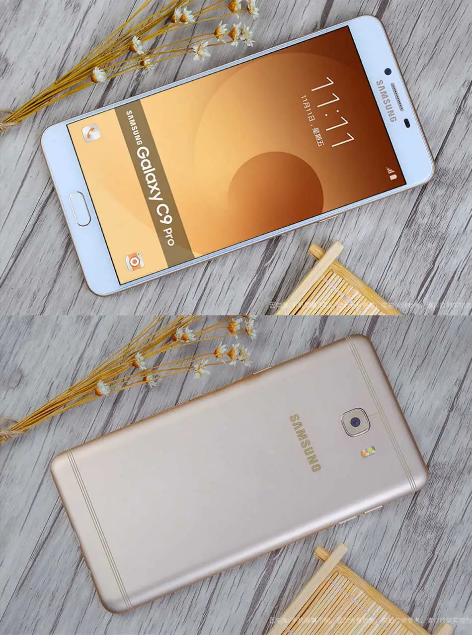 Мобильный телефон SAMSUNG GALAXY C9 Pro C9000 LTE, 6,0 дюймов, 6 ГБ ОЗУ, 64 Гб ПЗУ, четыре ядра, 16 МП, 4000 мА/ч, Android 6, две sim-карты