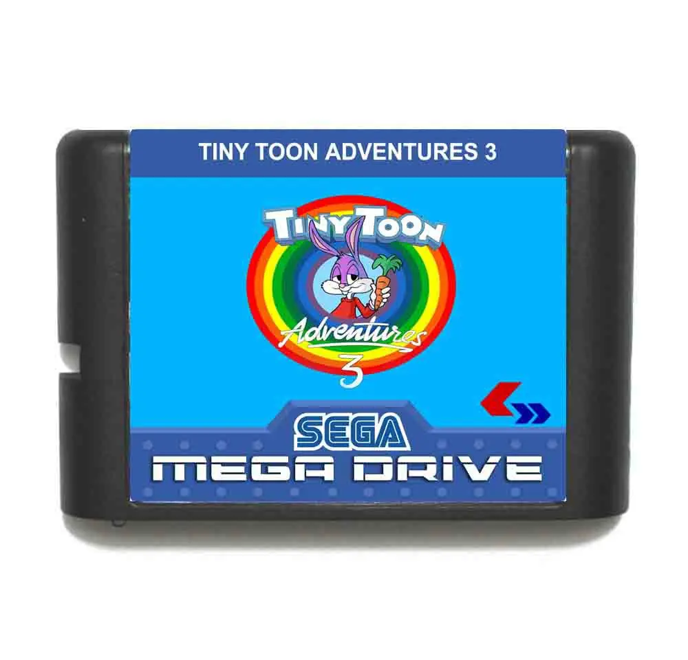 Игра игра Tiny Toon Adventure 3 16 бит MD с розничной коробкой для Sega Mega Drive Genesis | Электроника