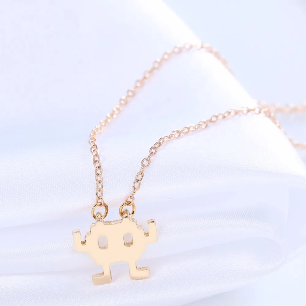 Cxwind модная подвеска с кулоном-роботом очаровательные геометрические ожерелья