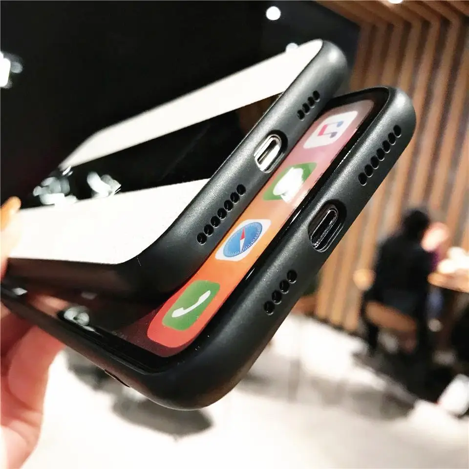 Для iphone XS MAX чехол Роскошная искусственная кожа и силикон плексигласовая