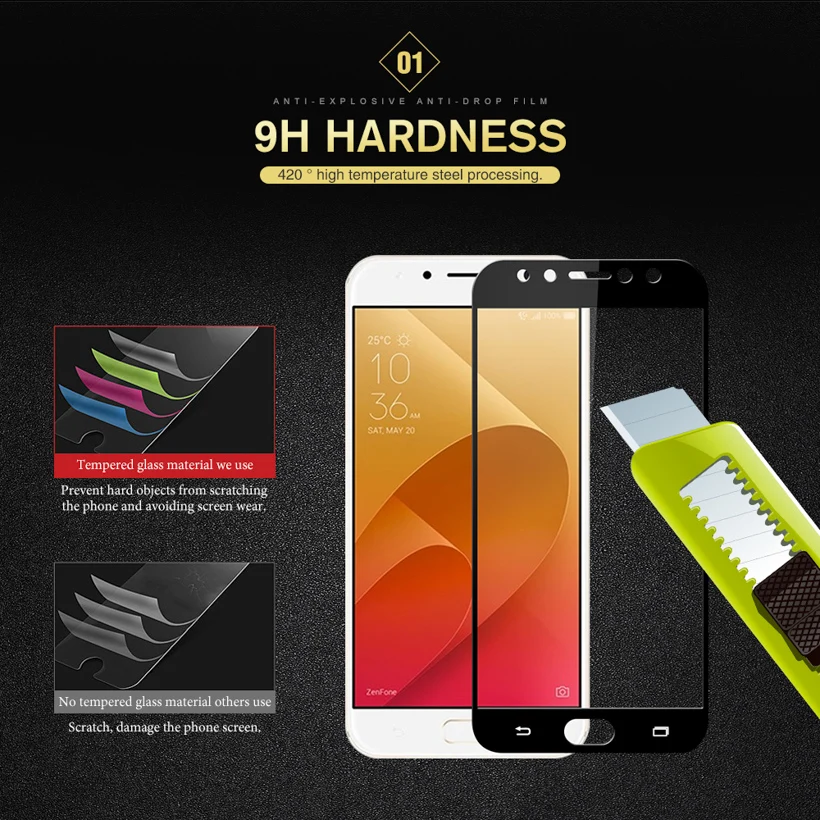 3D Защитное стекло для Asus Zenfone 4 Max ZC554KL Plus Selfie Pro X00ID ZD552KL ZE554KL ASUS_Z01KD Z01KS Z01KDA закаленное стекло