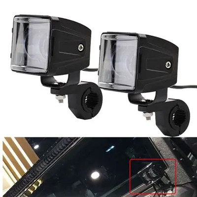 2PCS BRACKET Внедорожный светодиодный Рабочий фонарь 30 Вт, точечный прожектор, комбинированный луч, светодиодный Рабочий фонарь, 12 В, для Jeep ATV, 4x4, для грузовика, трактора - Цвет: 2PCS BRACKET