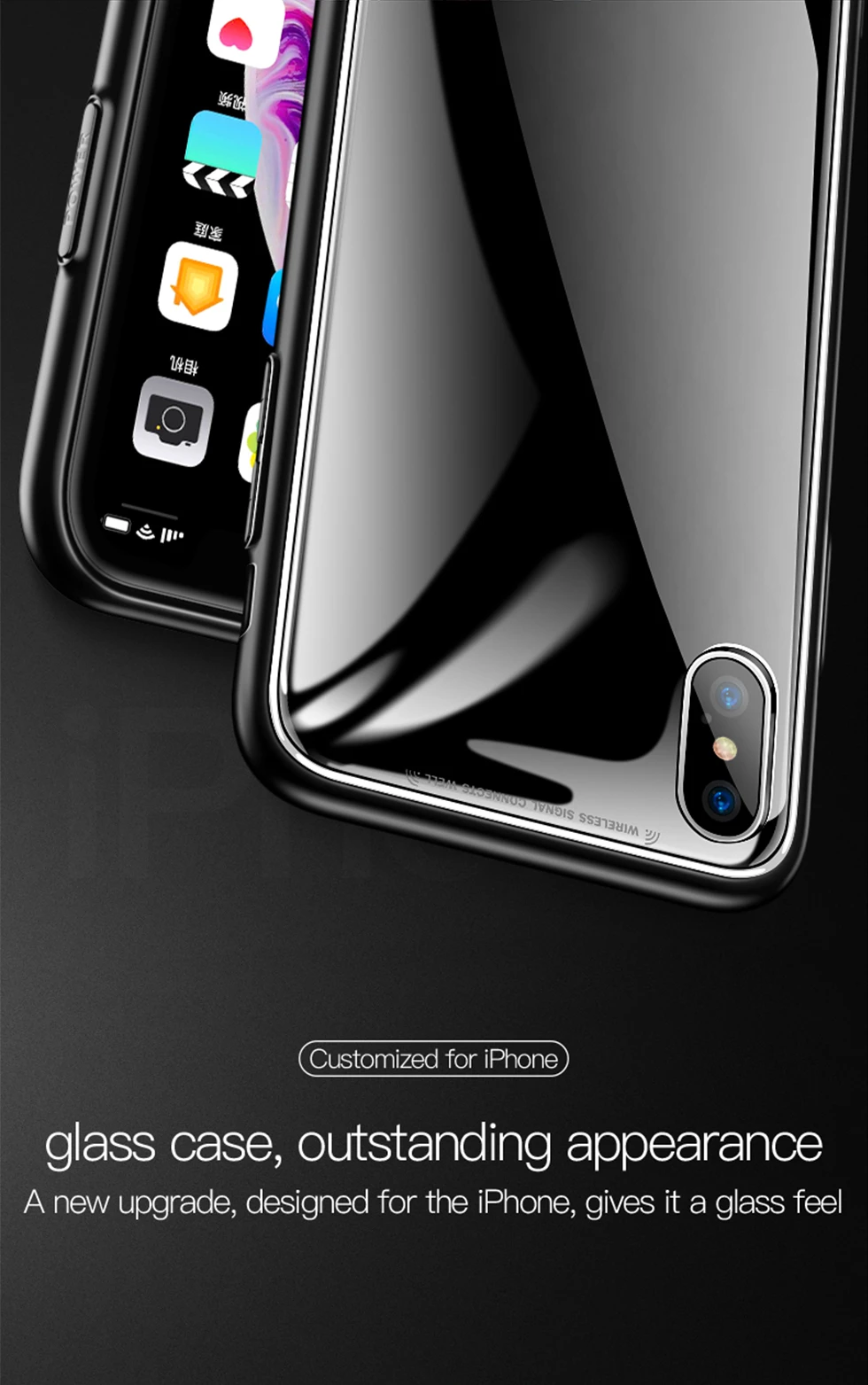 Чехол TOTU для iPhone X/XR/XS Max чехол цветной чехол из закаленного стекла задняя крышка для крышки/Coque/Fundas iPhone X/XR/XS Max чехол s