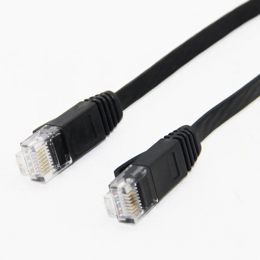 Плоский CAT 6 RJ45 сетевой Ethernet Соединительный кабель для модемного маршрутизатора