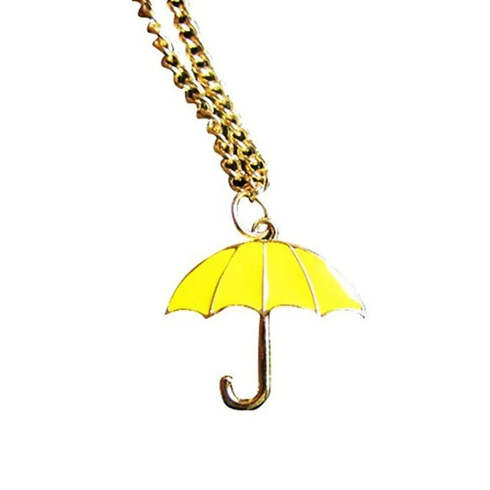 Ожерелье Как я встретил вашу маму с подвеской-зонтиком ожерелье до ключиц милый