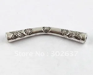 20 тибетский серебряный цветочный изгиб прокладки A8093|spacer manufacturers|spacer ringspacers for jewelry