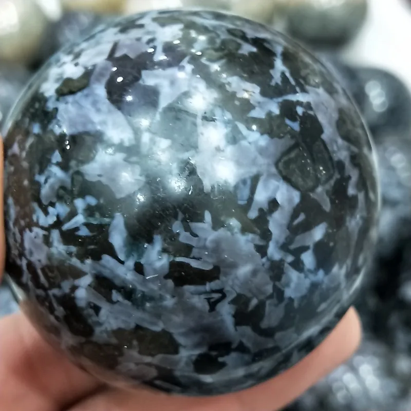 DHXYZB 45-55mm Natural gabbro sphere crystal Quartz Globe Ball Rock stone and Mineral Chakra Reiki Healing Home decoration Craft | Дом и сад