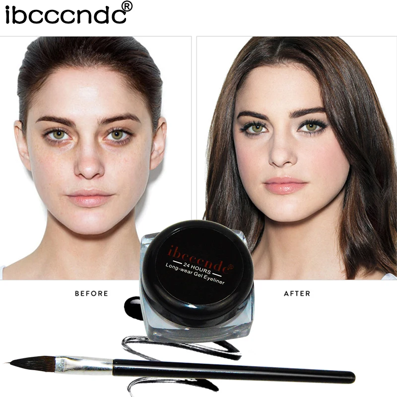 1 шт. брендовая черная Водостойкая Подводка для глаз Косметическая гелевая