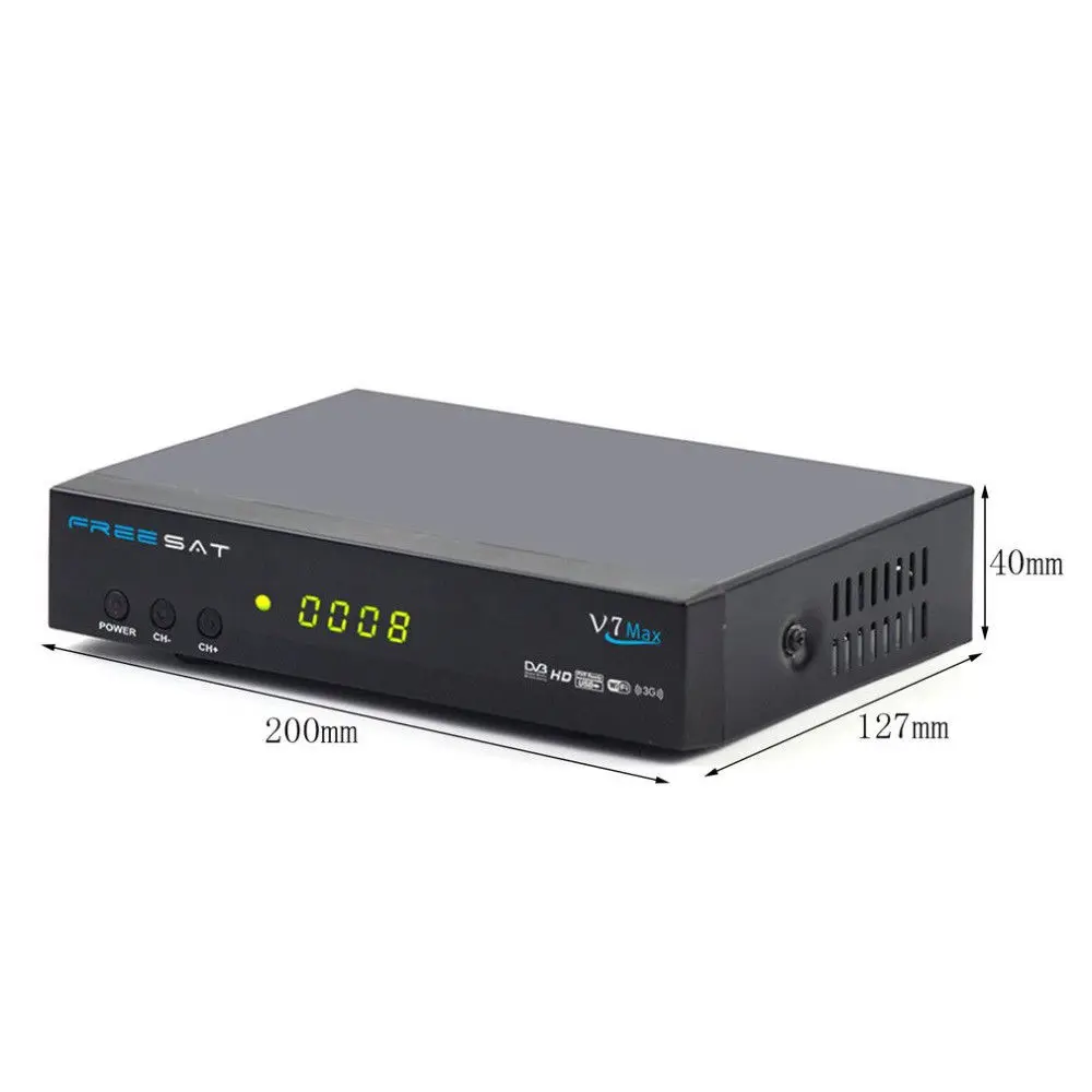Freesat V7 Max DVB-S2 HD FTA спутниковый ресивер Full box Поддержка Bisskey Ccam PowerVu DRE Newcam